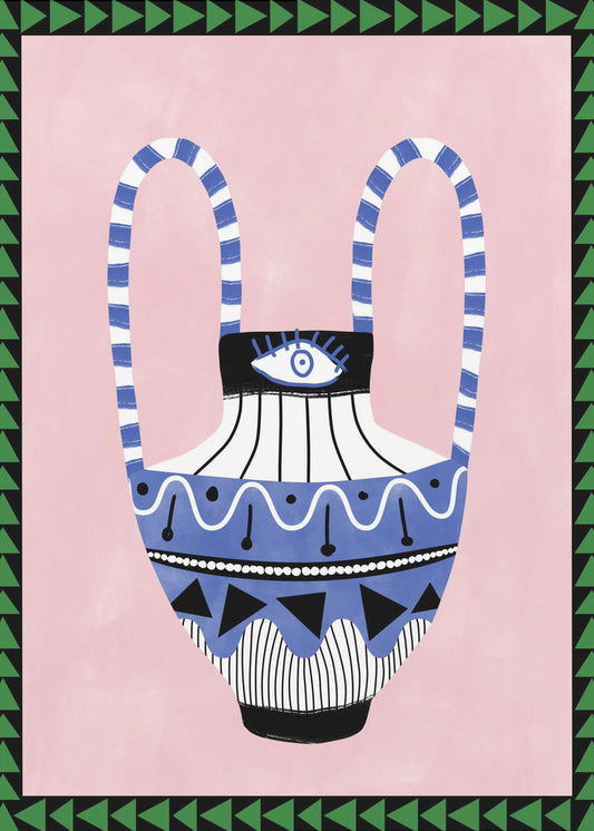 Colorful Geometric Vase | Canvas