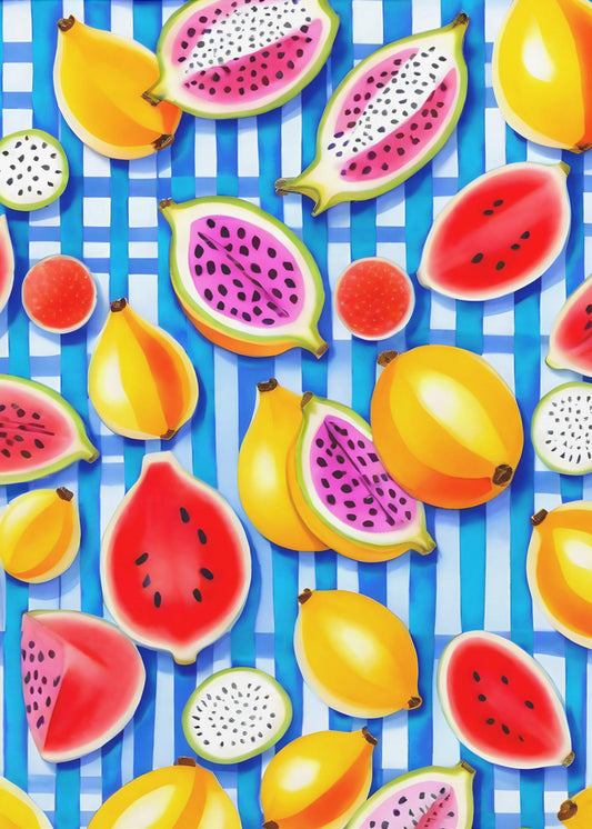 Tropischer Fruchtpop | Leinwand