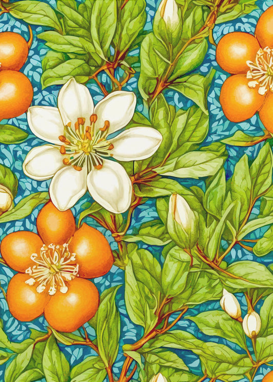 Orangenblüten Naturpflanze | Poster