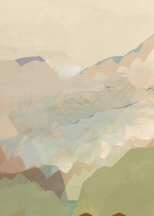 Peachy Mountain Range 3 | Poster