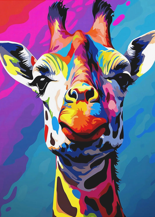 Giraffe Pop Art | Leinwand