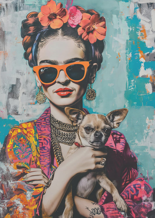 Frida Chihuahua | Leinwand