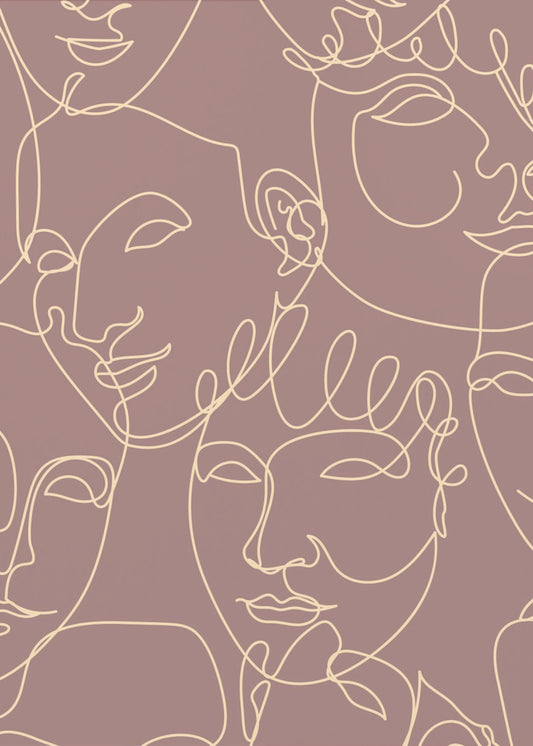 Feminine Muster Poster 08 | Leinwand