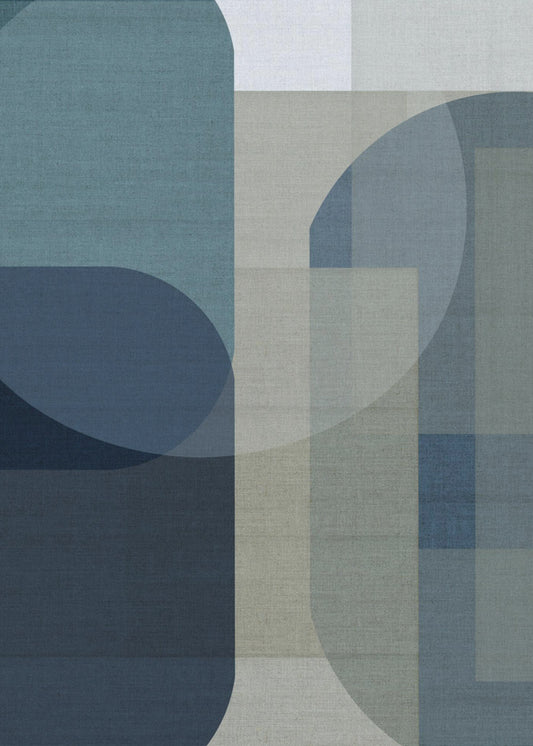 Woven Blue Layers 1 | Poster