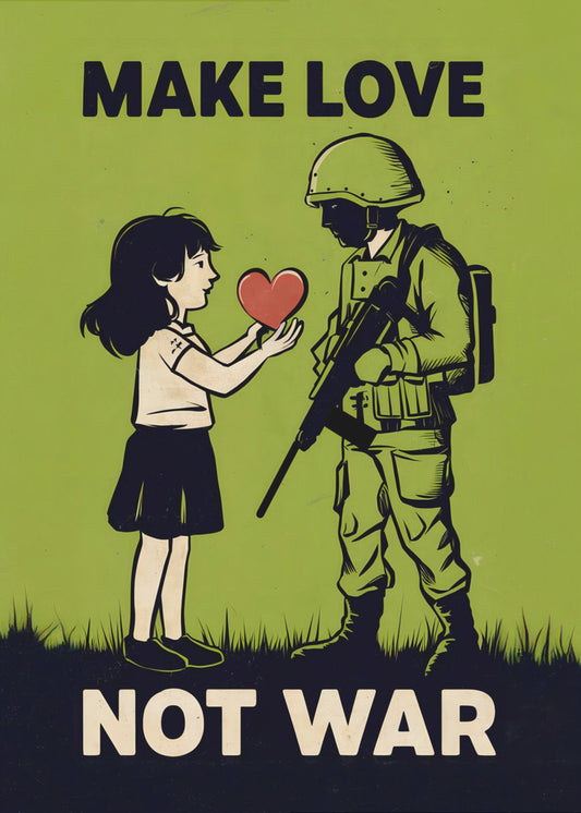 Liebe machen, nicht Krieg | Leinwand