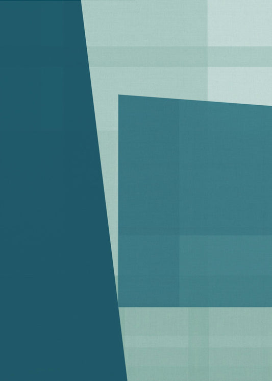 Gewebte Teal Jam 2 | Leinwand
