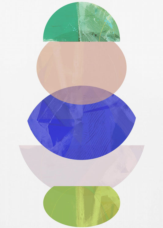 Farbige Formen Stapel 1 | Poster
