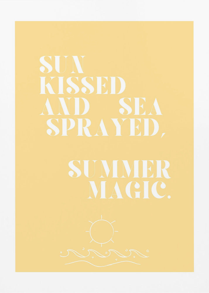 Sommerzauber, Zitat + Illustration | Poster