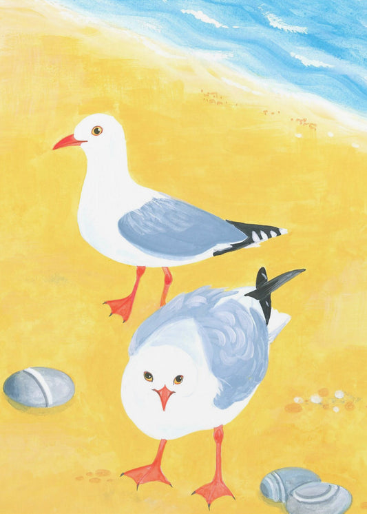 Seaside Seagulls | Canvas