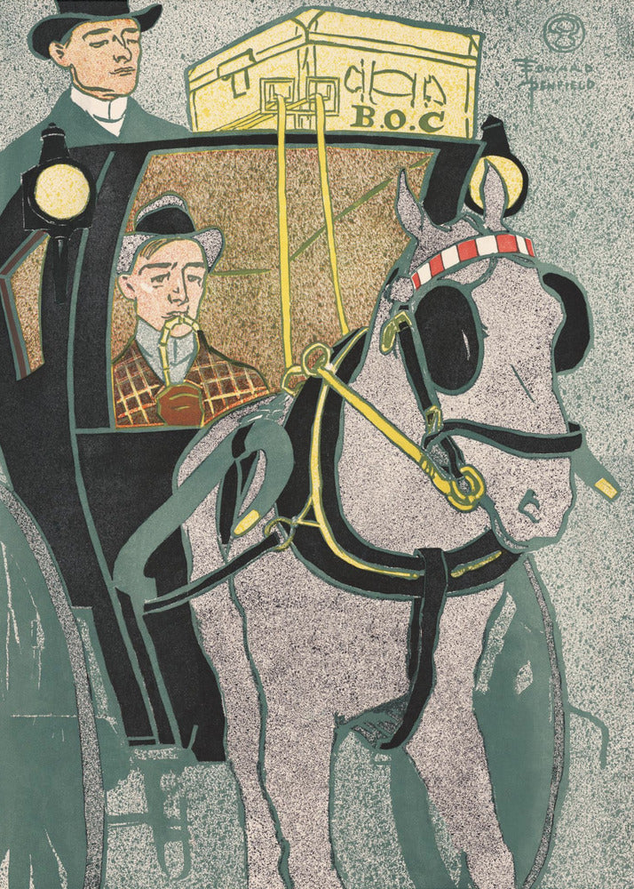 Mann in der Kutsche (1896) | Poster