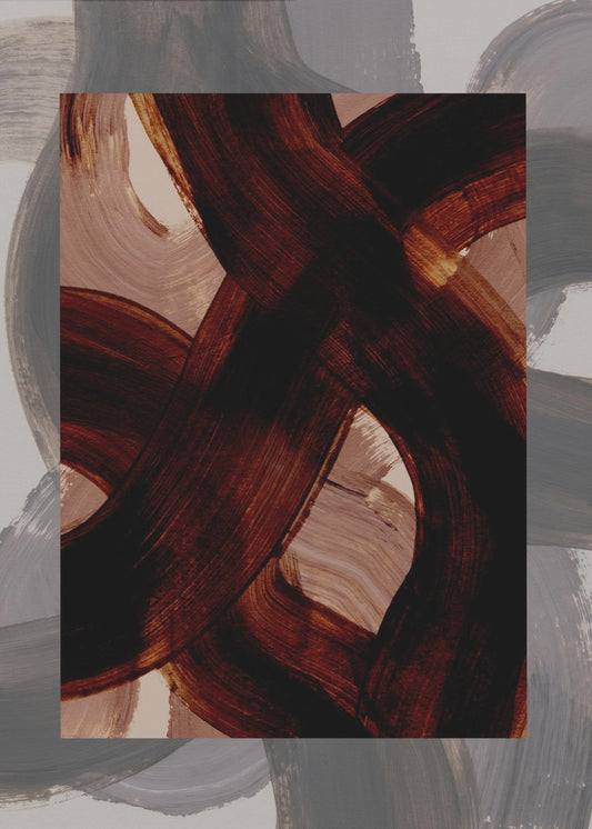 Abstract Brush Strokes 150 | Poster