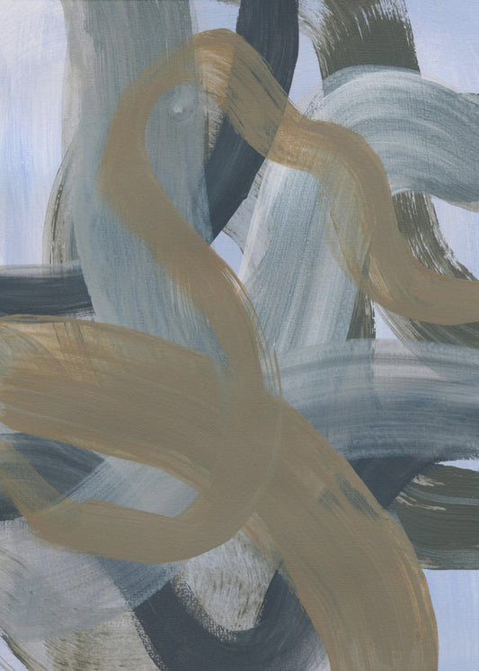 Abstract Brush Strokes 124 | Poster