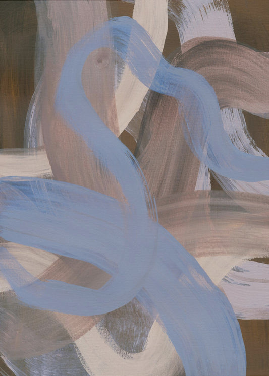 Abstract Brush Strokes 124X | Poster