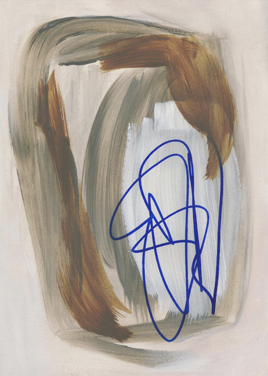 Abstract Brush Strokes 156 | Poster
