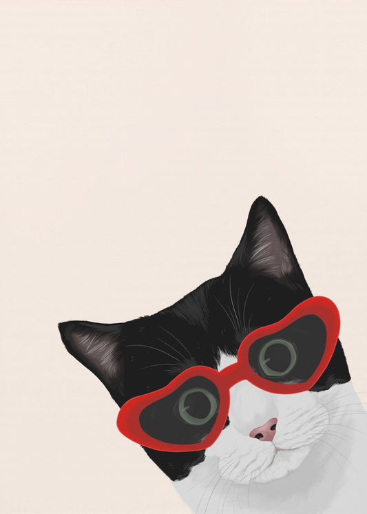 Vintage Cheeky Cat | Canvas