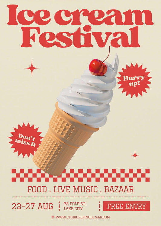 Eiscreme-Festival | Leinwand