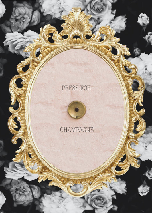 Champagnerdunkelfloral Verhältnis2x3 | Poster