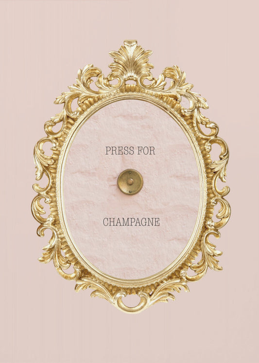 Presse für Champagnerrosa | Leinwand