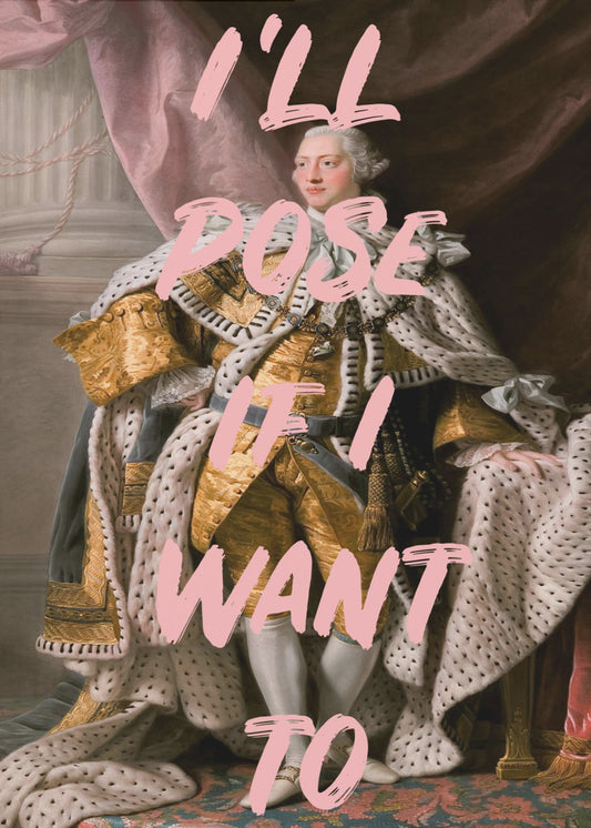 Kingposerpink Verhältnis 2x3 | Poster