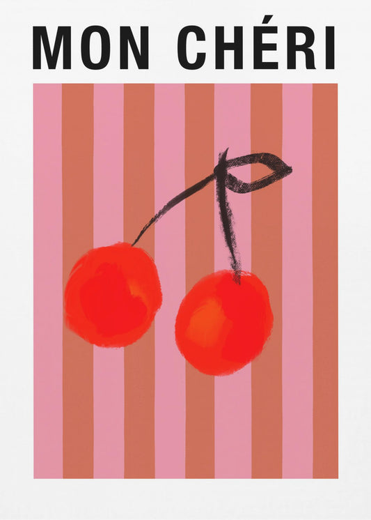 Stripedcherries Ratioiso | Leinwand