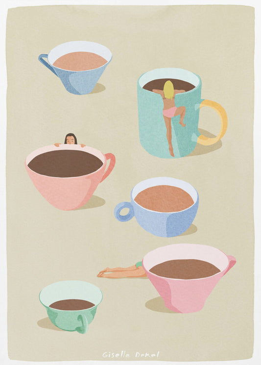 Kaffeedamen | Leinwand