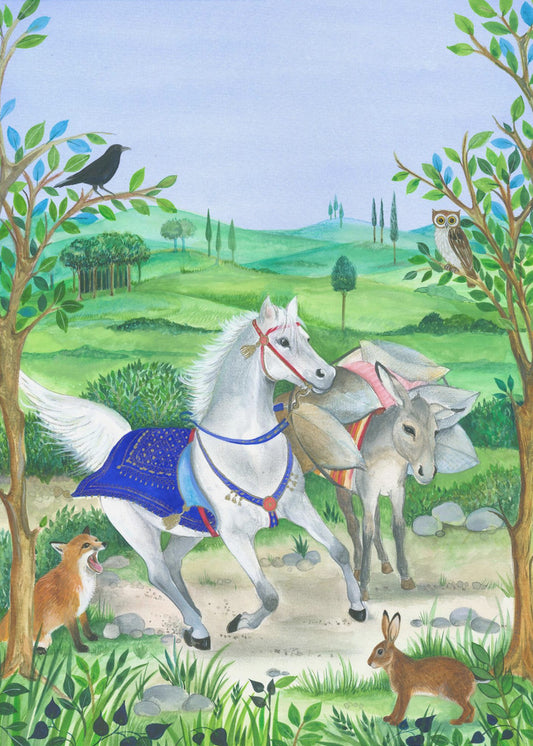 Die Harmonie von Natur und Tierleben, | Leinwand