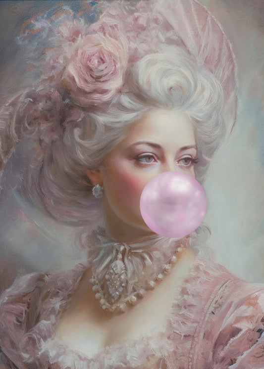 Pastell Marie Antoinette Kaugummi | Leinwand