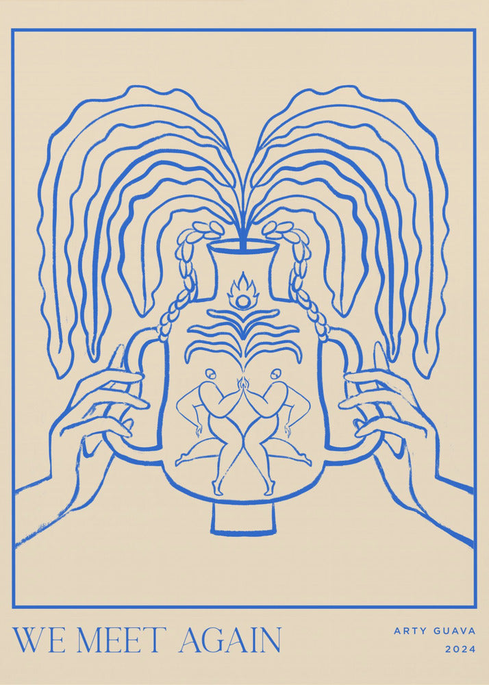Vessel Collection: Wir treffen uns wieder (LineArt) | Leinwand