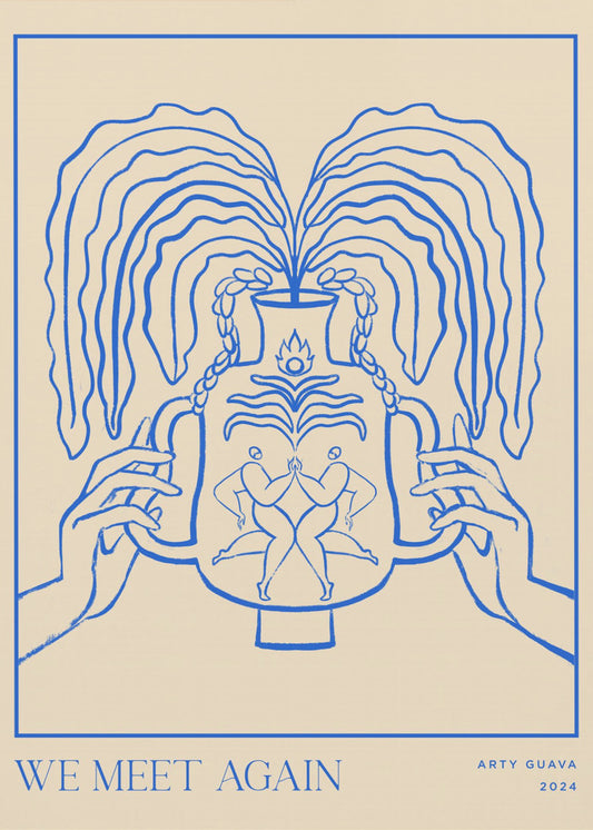 Vessel Collection: Wir treffen uns wieder (LineArt) | Leinwand