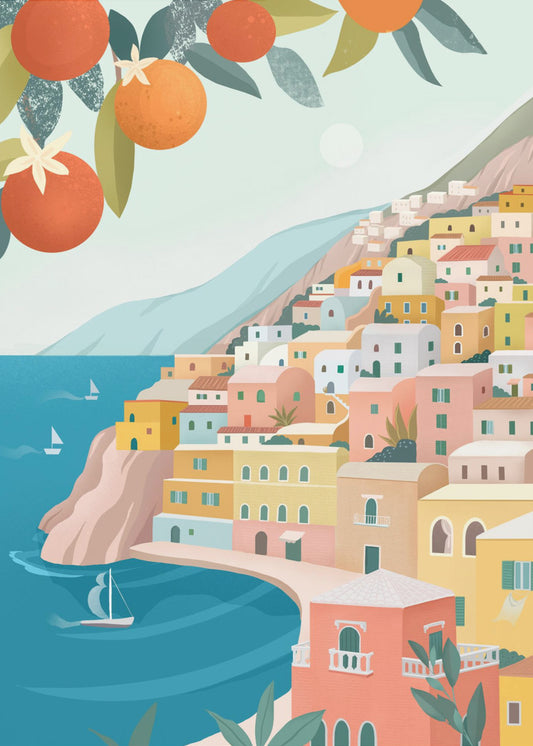 Positano Coast Italy | Poster