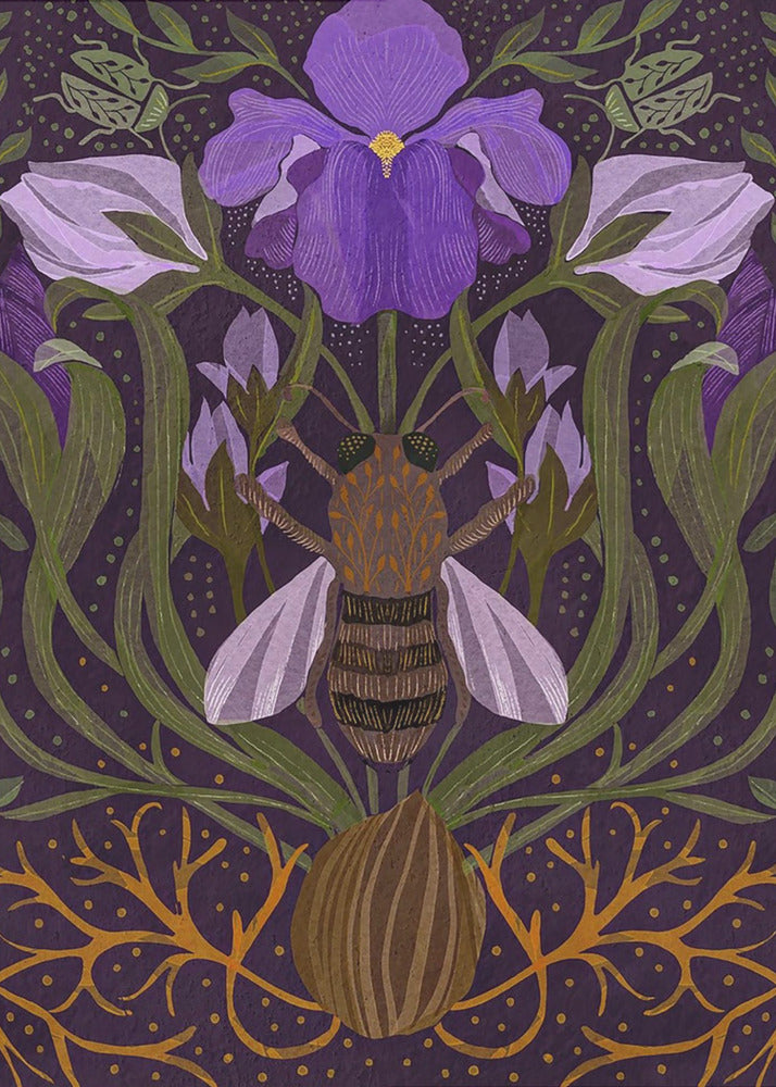 Biene und Iris | Poster