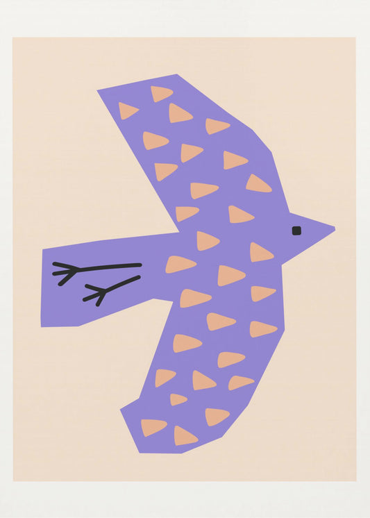 Vogel Flieder | Leinwand