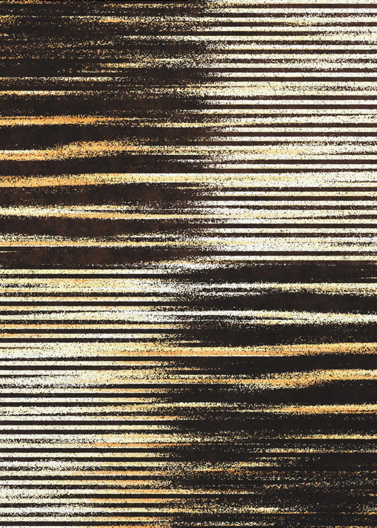 Schwarze und goldene horizontale Linien | Leinwand