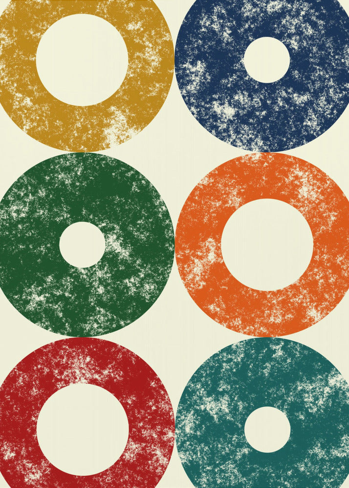 Bunte Kreise Reihe | Poster