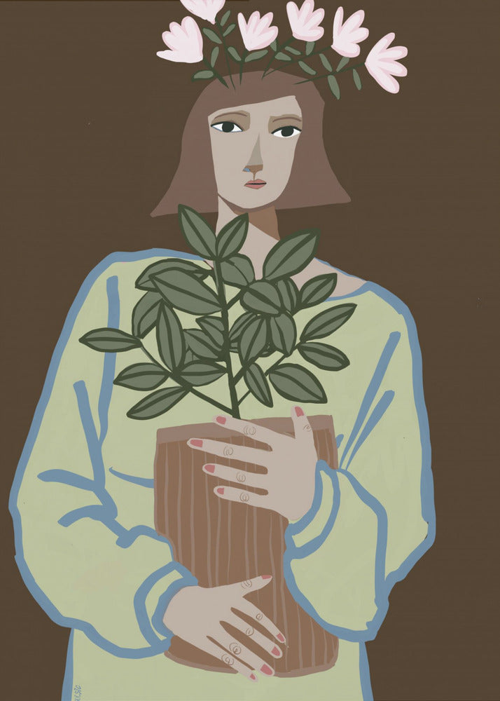 Plant mum brown | Poster