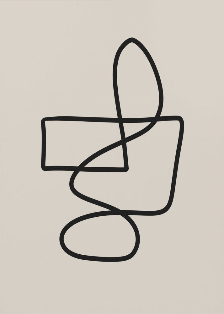 Anmutige, geschwungene Linien | Leinwand