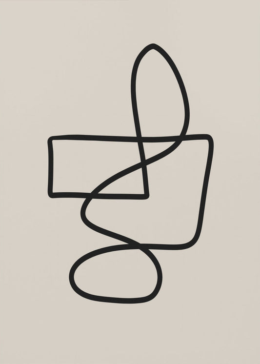 Anmutige, geschwungene Linien | Leinwand