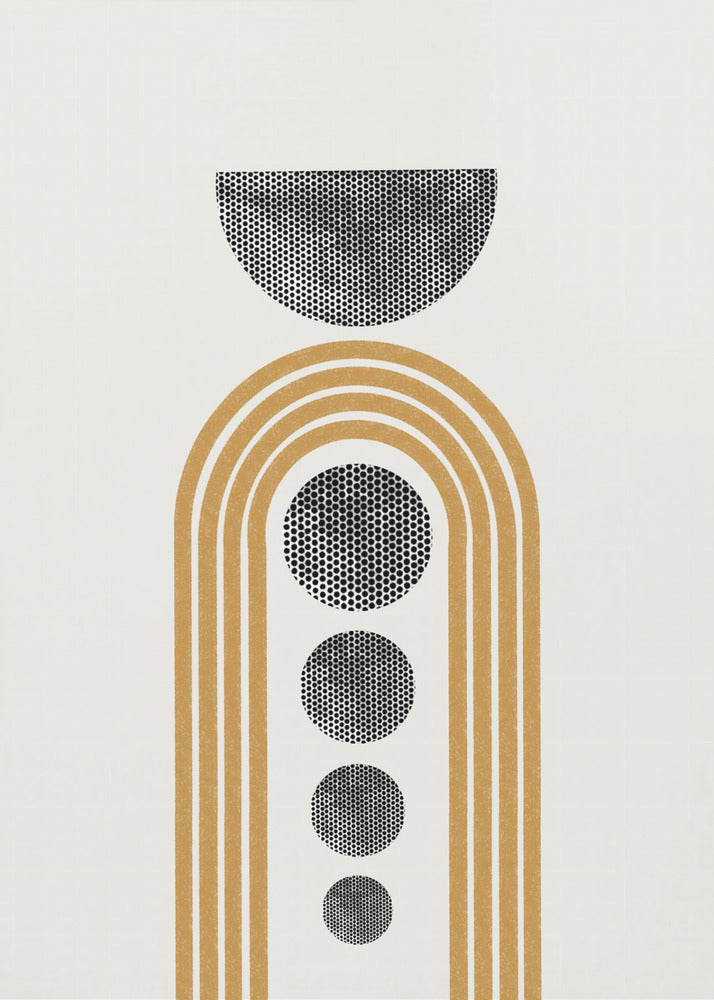 Geometrische Echos | Leinwand