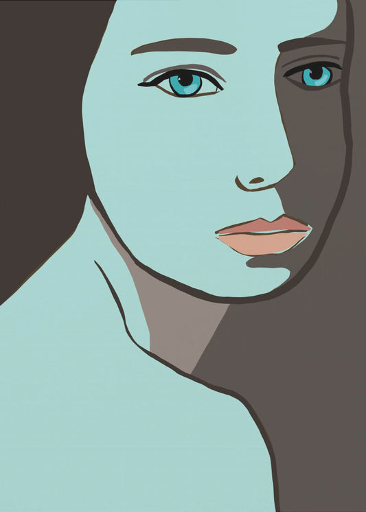 Blaue Frau | Poster