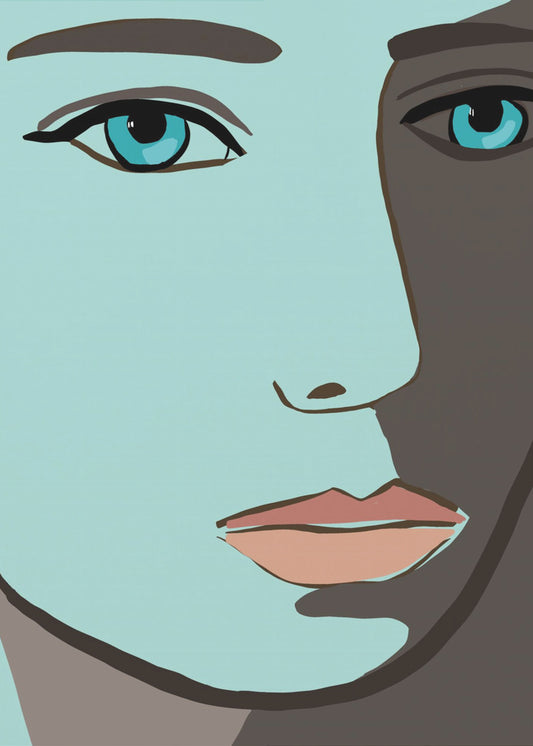 Blaues Gesicht | Poster