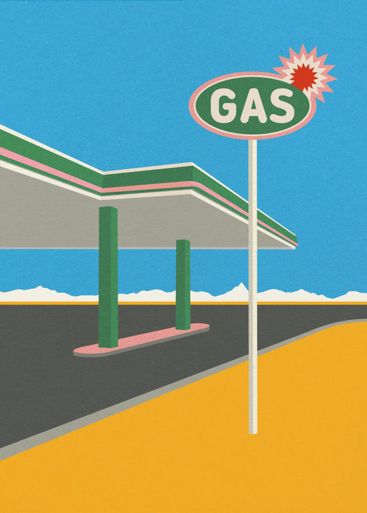 Spark Gas Station | Canvas