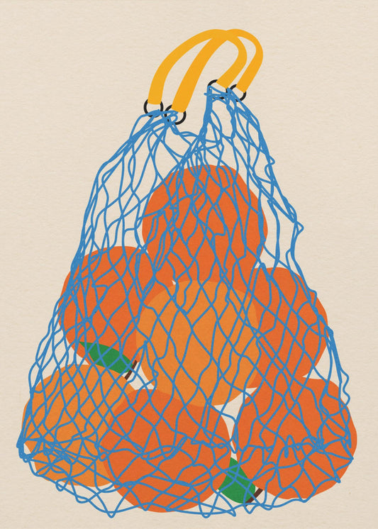 Oranges In a Net Bag Update 24 | Canvas