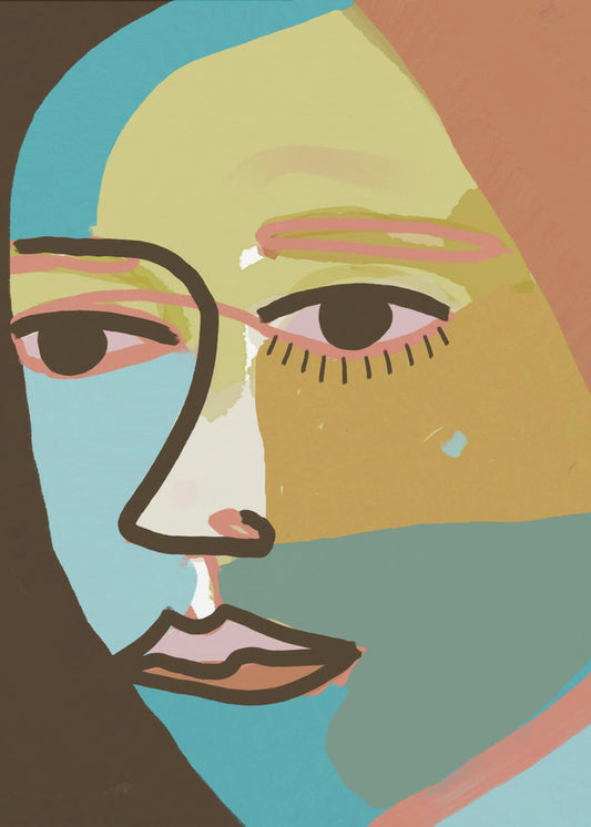 Abstraktes Gesicht | Poster