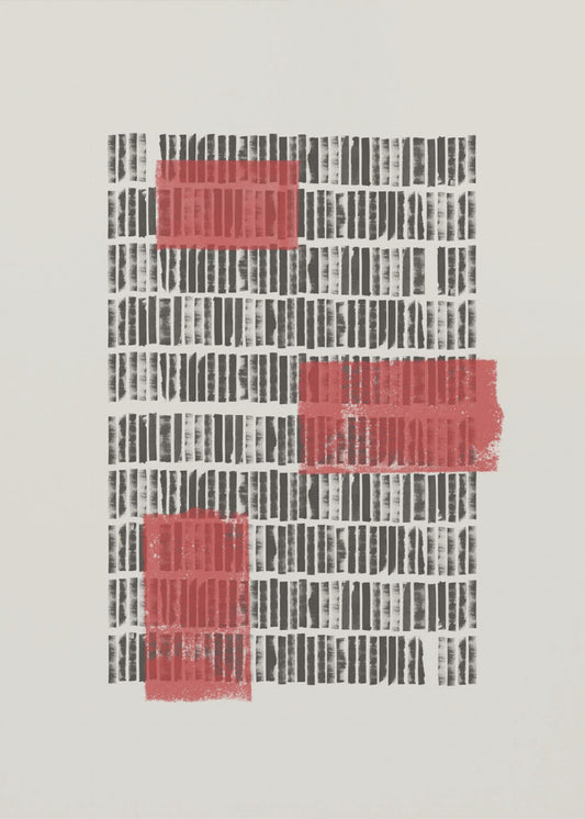 Purpurrote Gitter | Leinwand