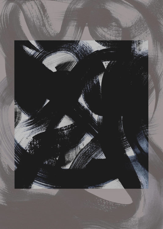 Abstract Brush Strokes 164Y | Poster