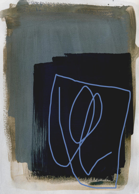 Abstract Brush Strokes 162 | Poster