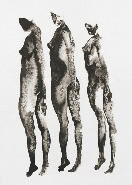 Figurenstudie 3x | Leinwand