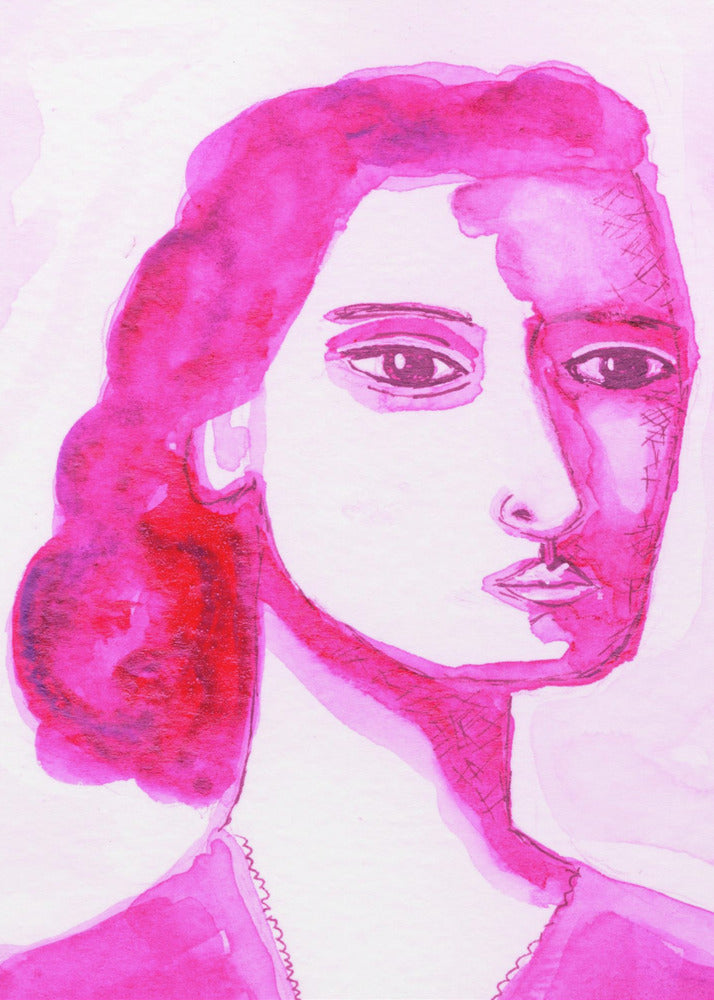 Ich bin eine Frau Pink | Leinwand