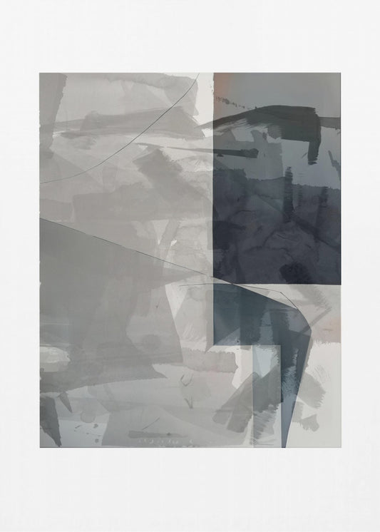 Abstrakte monochrome Waschung 2 | Poster