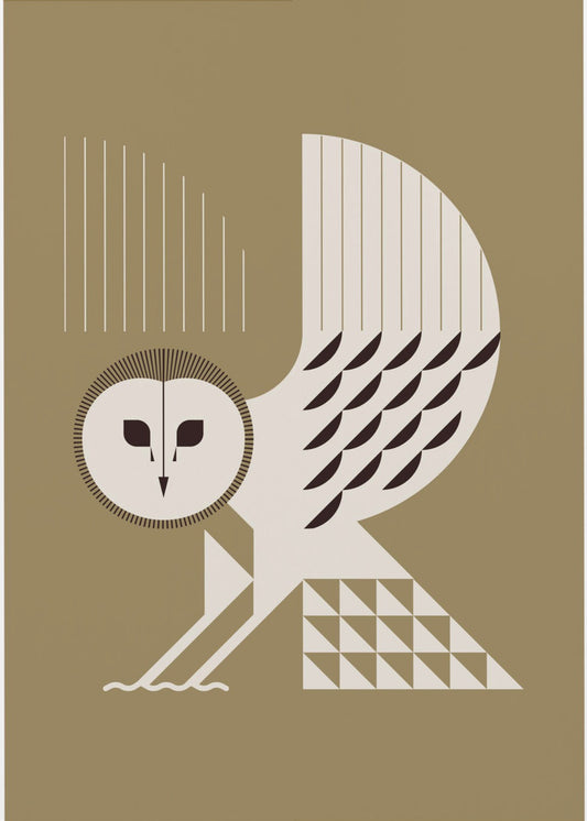 Golden Animals - Barn Owl (Gold) | Poster